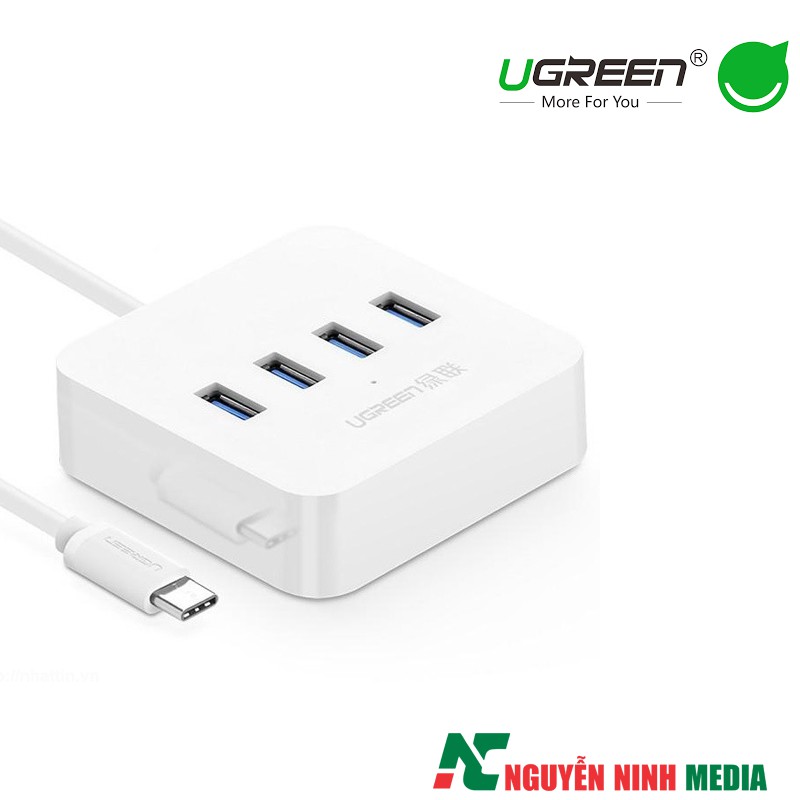 Cáp USB Type C ra 4 cổng USB 3.0 UGREEN 30316 Cao Cấp - Hàng Chính Hãng