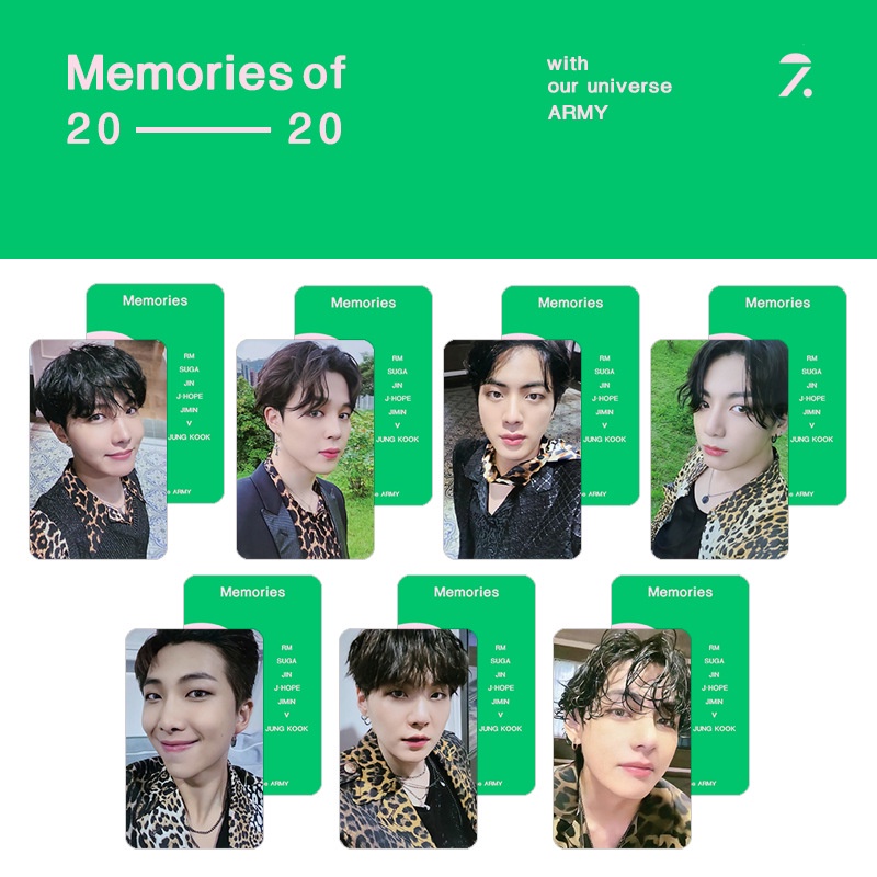 Photocard nhóm nhạc BTS - photo card BTS  - BTS memories các năm - hàng unoff