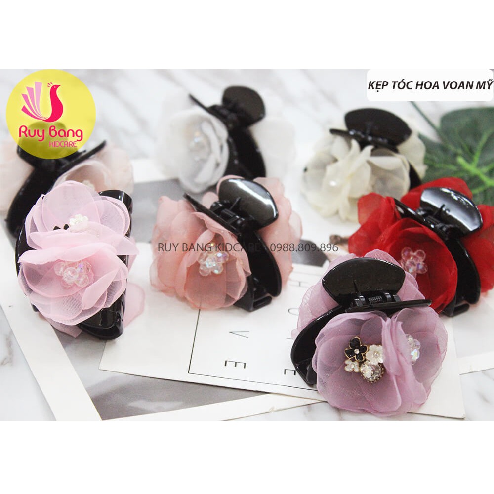 Hoa vải - hoa voan handmade dùng làm cài áo và hoa trang trí áo dài