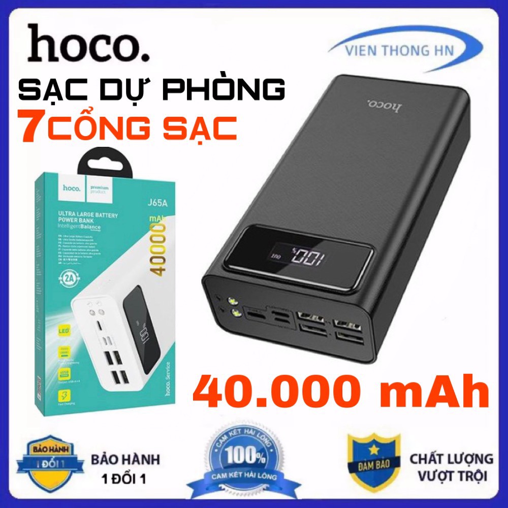 Pin sạc dự phòng hoco 40000mah 30000mah 20000mah 10000mah j48 j62a j54 j50 j ...  - vienthonghn