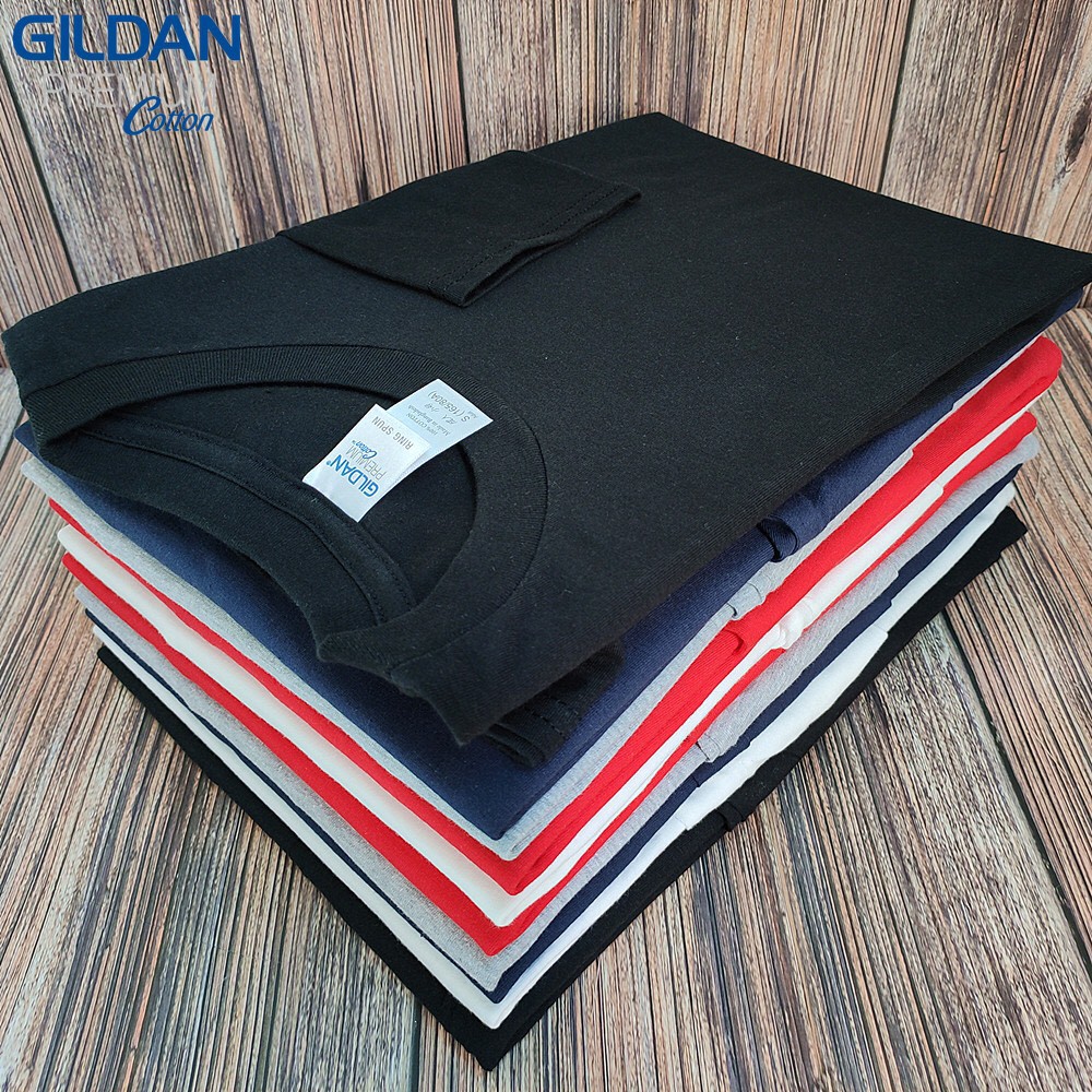 Áo thun nam dài tay nhập khẩu Gildan Premium