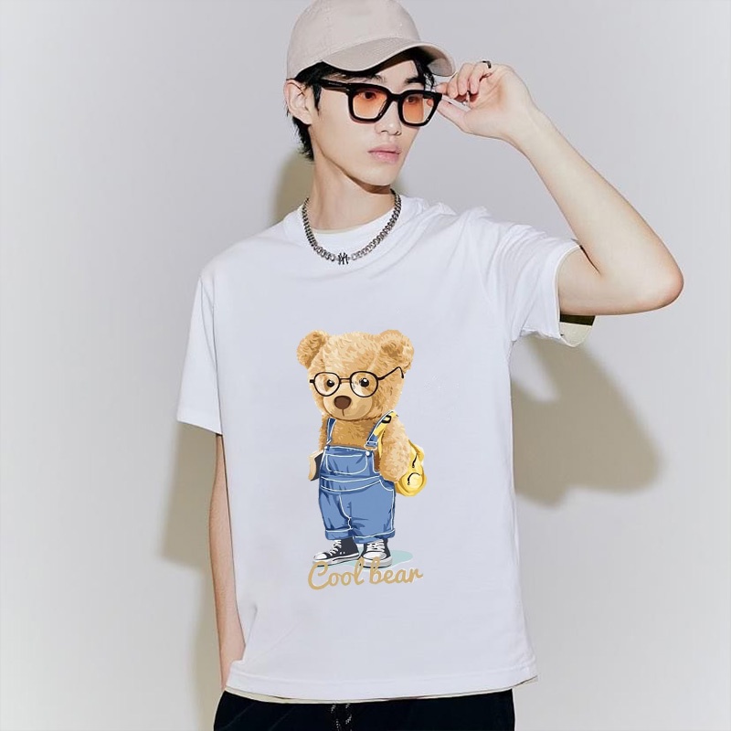 ÁO THUN NAM NỮ UNISEX FORM RỘNG COOL BEAR DỄ THƯƠNG PHONG CÁCH TRẺ TRUNG