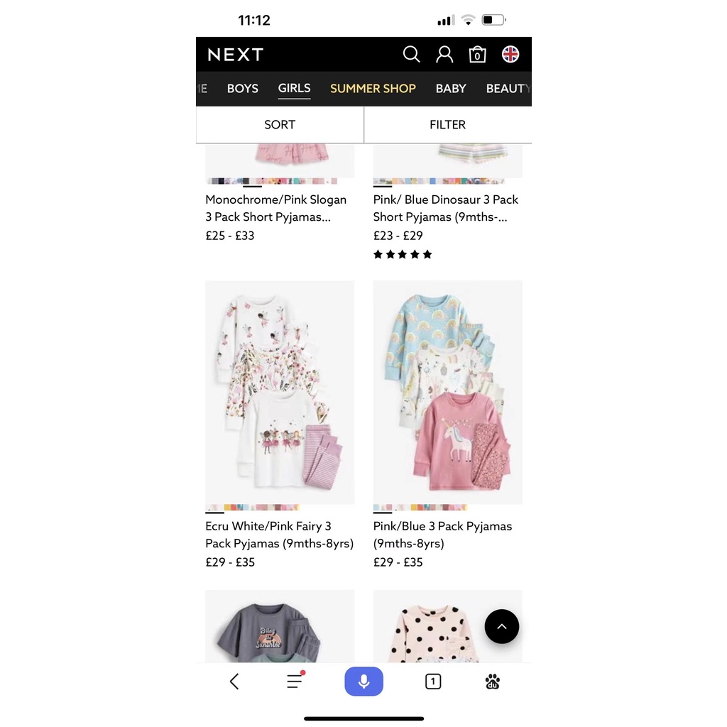 Set 3 bộ cotton next cho bé gái bé trai - hàng dư xịn nguyên túi hãng - chất siêu đẹp