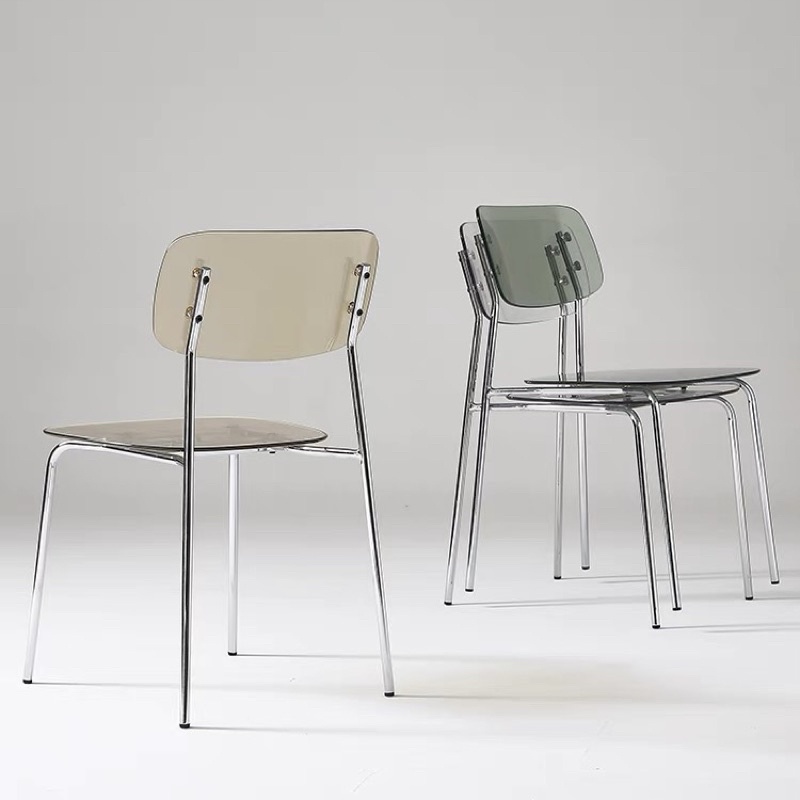 Ghế tựa lưng Acrylic trong suốt cao cấp - Bắc Âu