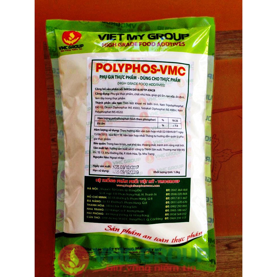TẠO GIÒN DAI THAY THẾ HÀN THE CHO GIÒ CHẢ - POLYPHOS VMC