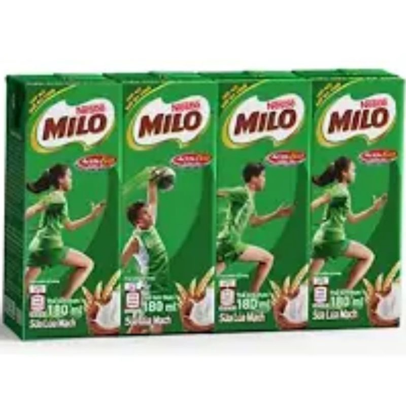 Lốc 4 hộp sữa milo (180ml x 4hộp)