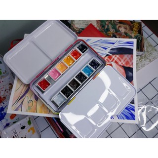 [Watercolors] màu nước hàng họa sĩ Holbein x Lemon chiết