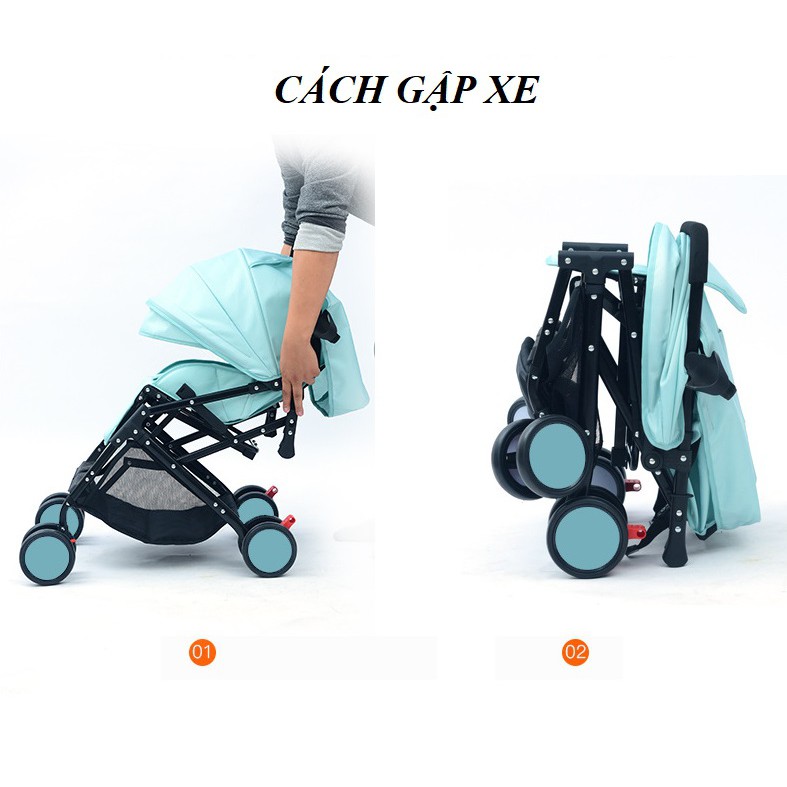 Xe đẩy cho bé gấp gọn cao cấp xeđẩy cho bé