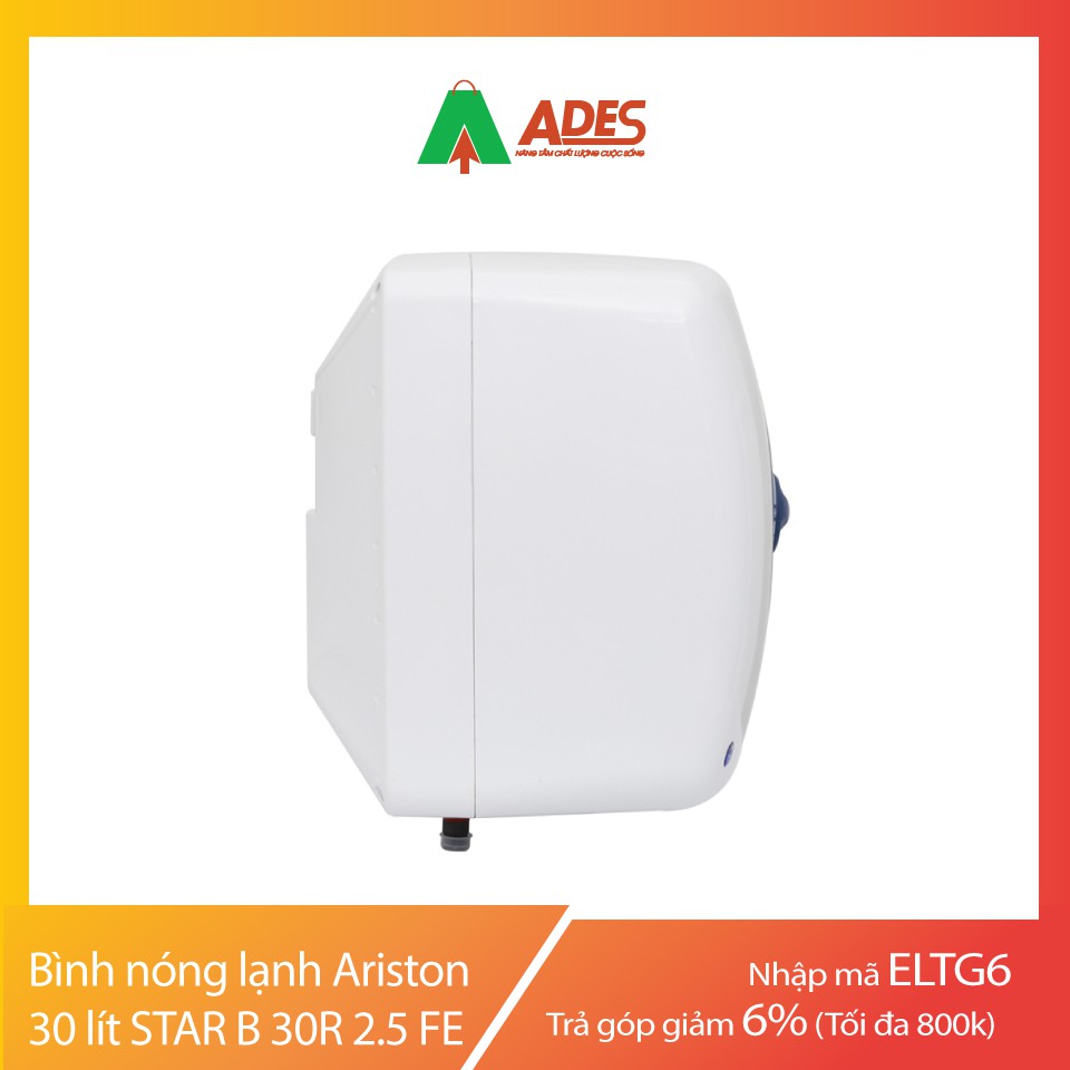 [Mã 154ELSALE2 giảm 7% đơn 300K] Bình nóng lạnh Ariston 30 lít STAR B 30R 2.5 FE | Chính Hãng, Giá Rẻ