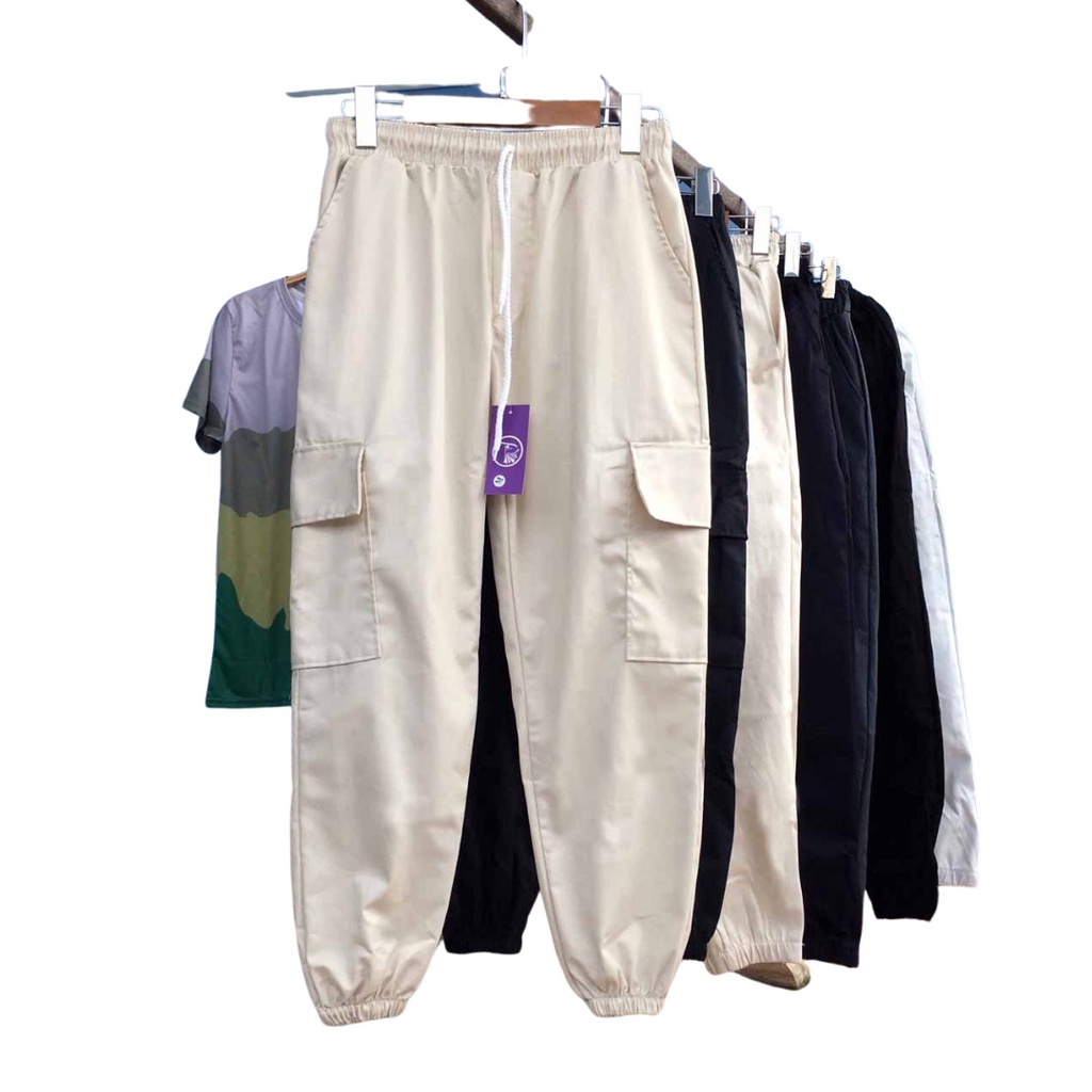 &lt;FREE SHIP&gt; Quần jogger túi hộp nam vải kaki co giãn chất xịn cực chất, cực ngầu (h8n) M01