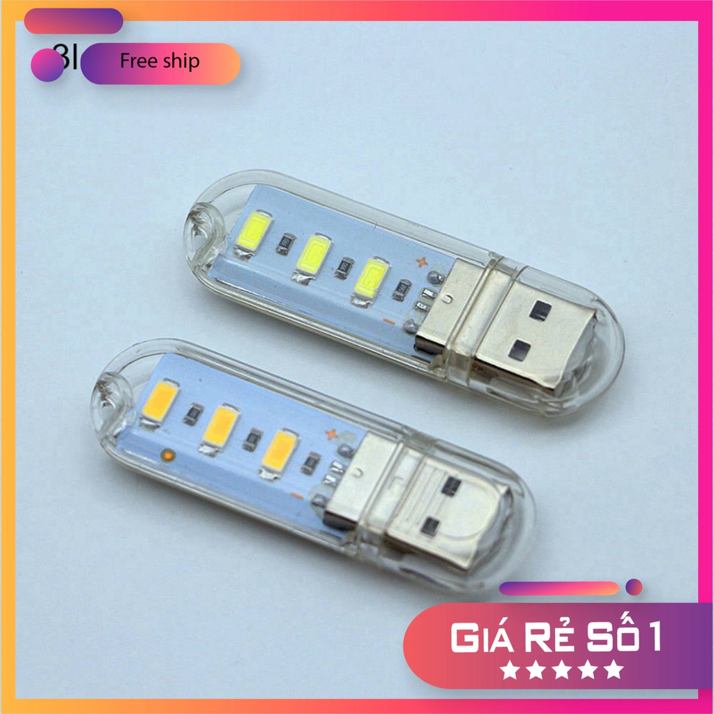 (thanh lý) Thanh đèn LED usb siêu sáng mini gồm 3/8 bóng thiết kế cổng cắm USB thích hợp để bàn