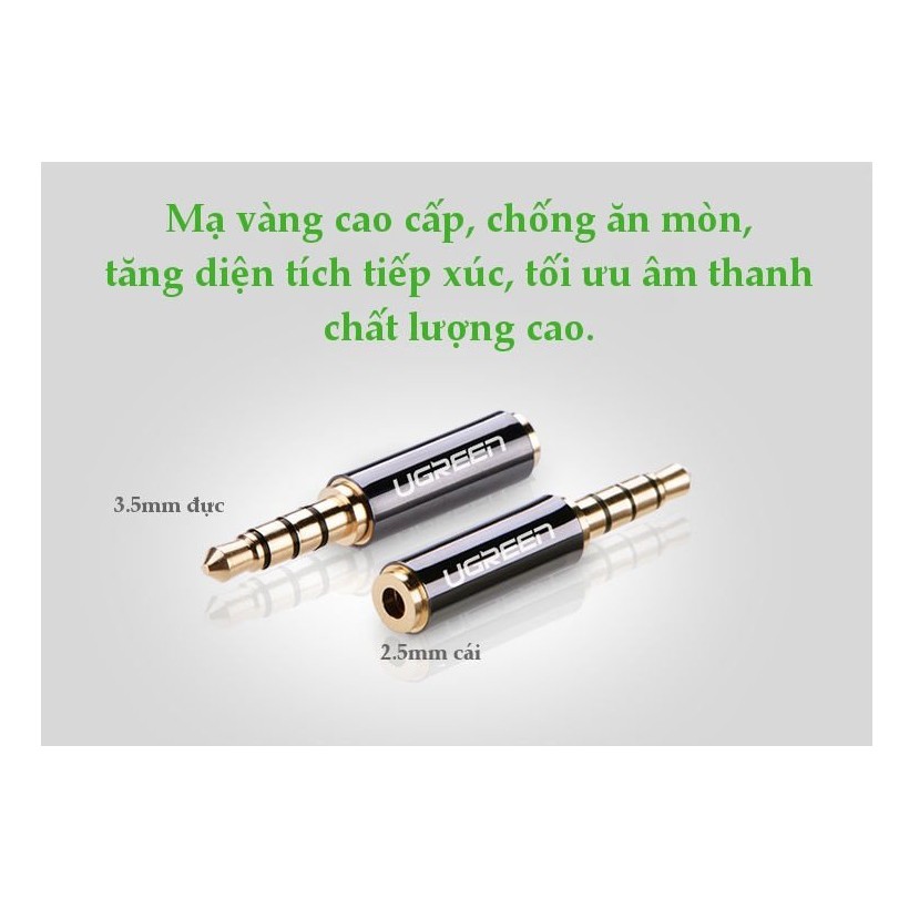 Đầu chuyển Audio 3.5mm sang 2.5mm Ugreen 20502