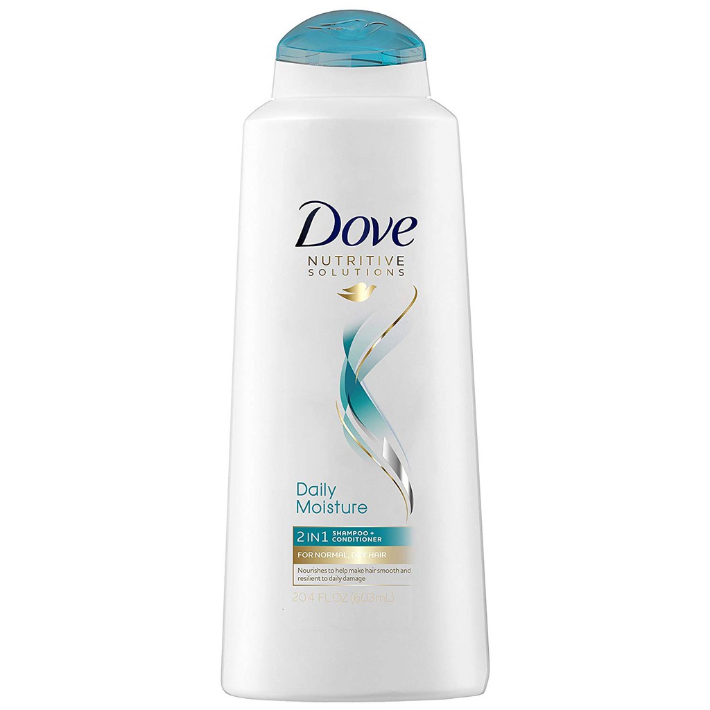 Dầu gội và xả dưỡng ẩm tóc Dove Nutritive Solutions 2in1 Daily Moisture 750ml (Mỹ)