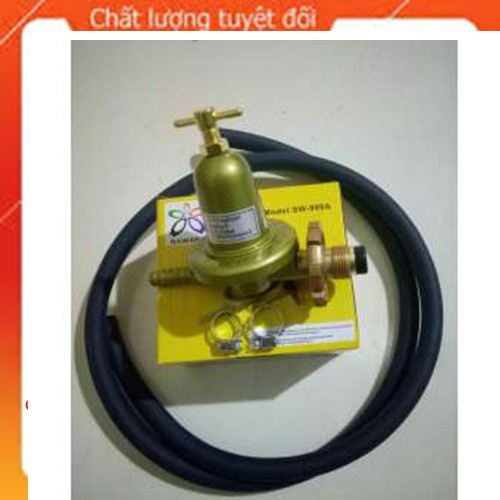 Bếp ga công nghiệp inox toàn thân VINAFULL và van sawana dây hàn quốc