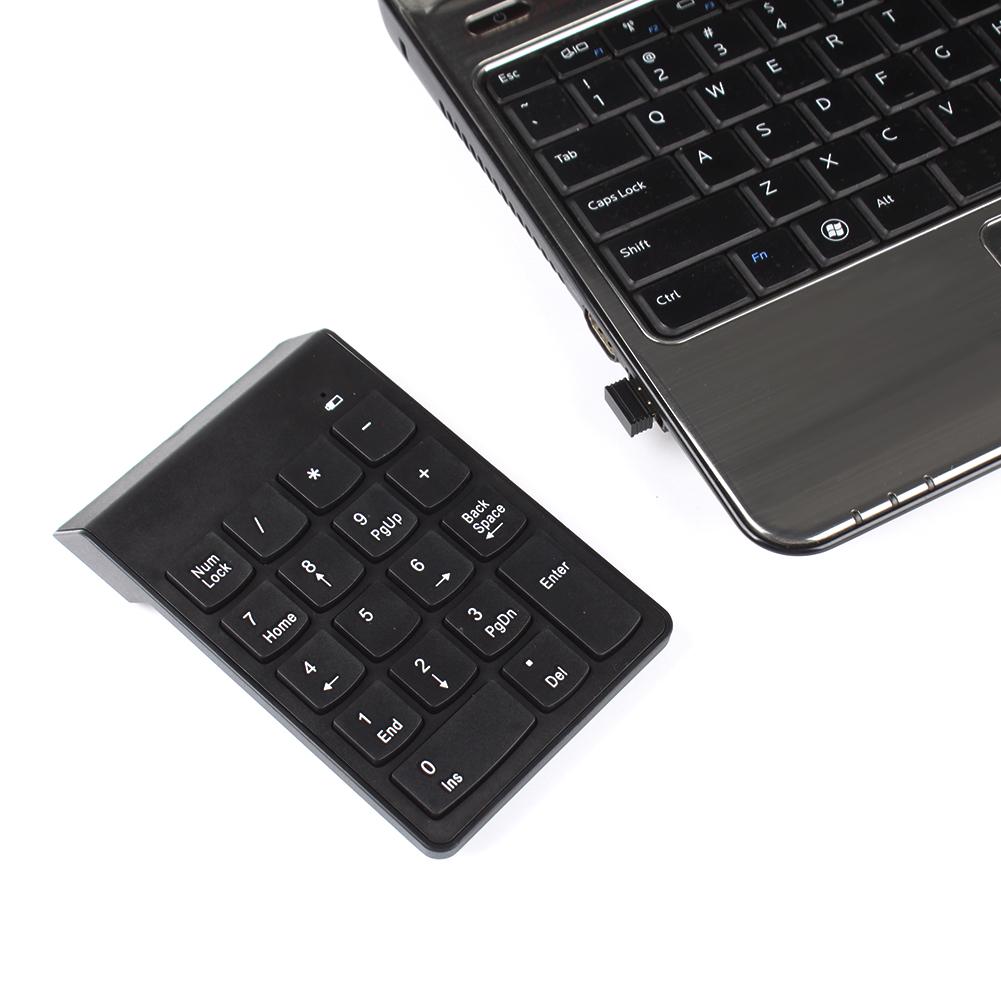 Bàn phím số USB không dây 2.4G Bàn phím số Mini Numpad 18 phím