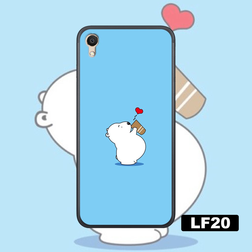 ỐP LƯNG OPPO  A37(NEO 9) - F1 - F1 PLUS IN HÌNH GẤU WE BARE BEAR-CÁ HEO ĐÁNG YÊU CỰC CHẤT-CỰC BỀN