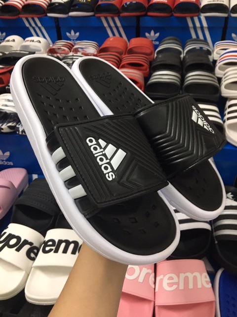 Dép adidas quai xé thời trang - Dép quai ngang - Bảo hành - Hộp đầy đủ