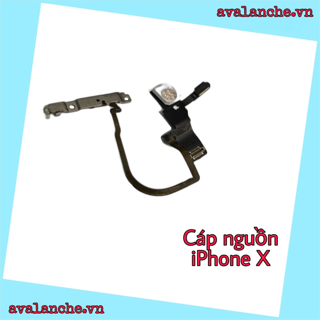 Cáp nguồn đèn flash iphone X zin