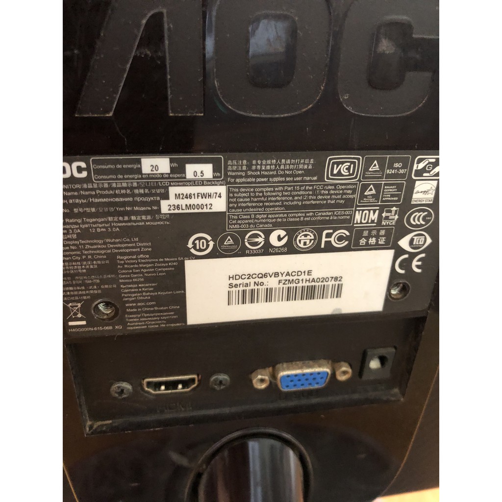 Màn hình máy tính Full Viền 24inch AOC | BigBuy360 - bigbuy360.vn