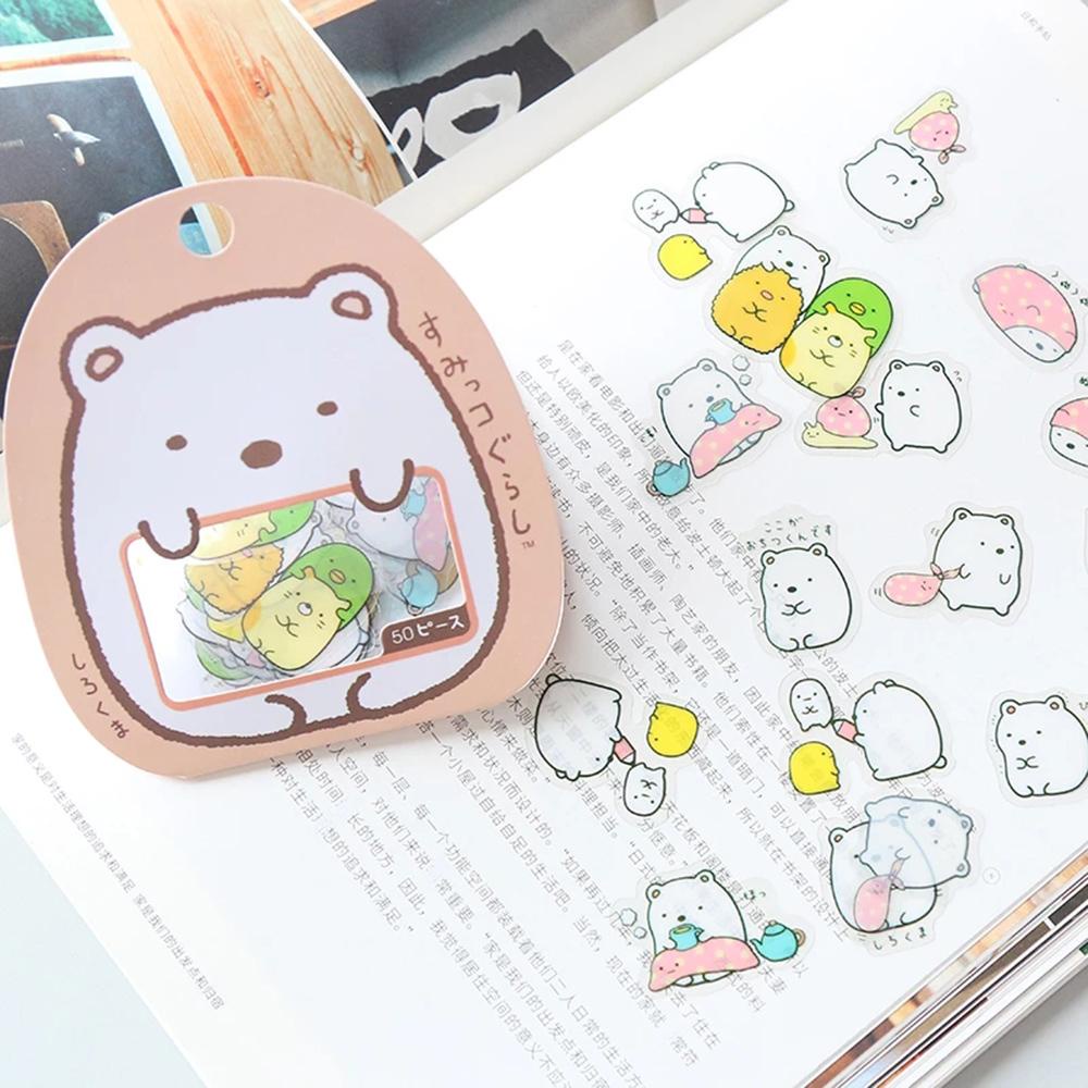 Miếng Dán Decal Hoạt Hình QUINTON Kawaii