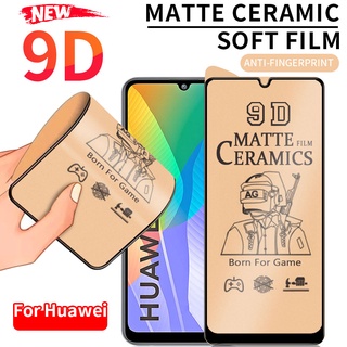 kính cường lực dẻo chống vân tay Cho Huawei P30 Lite P40 Nova 7i 5t 7 Se Y7 Pro Y9 Prime 2019 Y7P Y5P Y6P Y6S Y9S Y7A