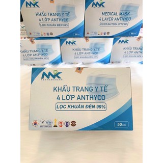 khẩu trang y tế 4 lớp kháng khuẩn chính hãng