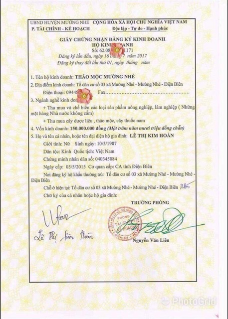 Thảo mộc tắm Mường Nhé