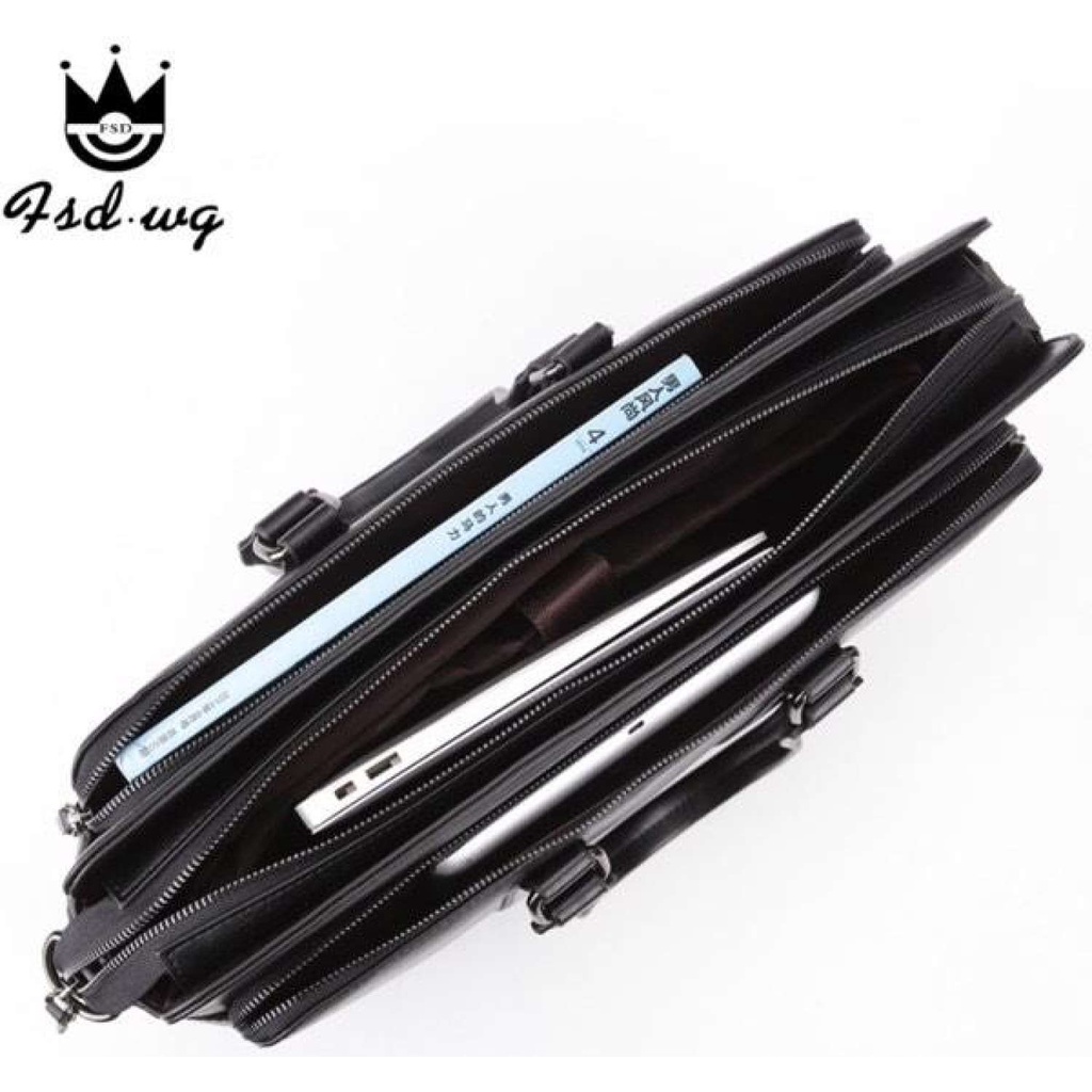 Túi Da San Leather S839 Cao Cấp. Cặp Da Nam Công Sở. Túi Xách Laptop Da.
