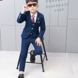 Bộ vest dài tay bé trai
