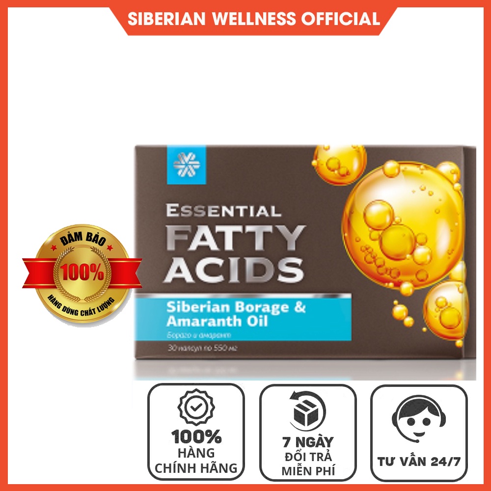 Omega phòng ngừa dị ứng, viêm nhiễm - Essential Fatty Acids Siberian Borage & Amaranth Oil - SIBERIA