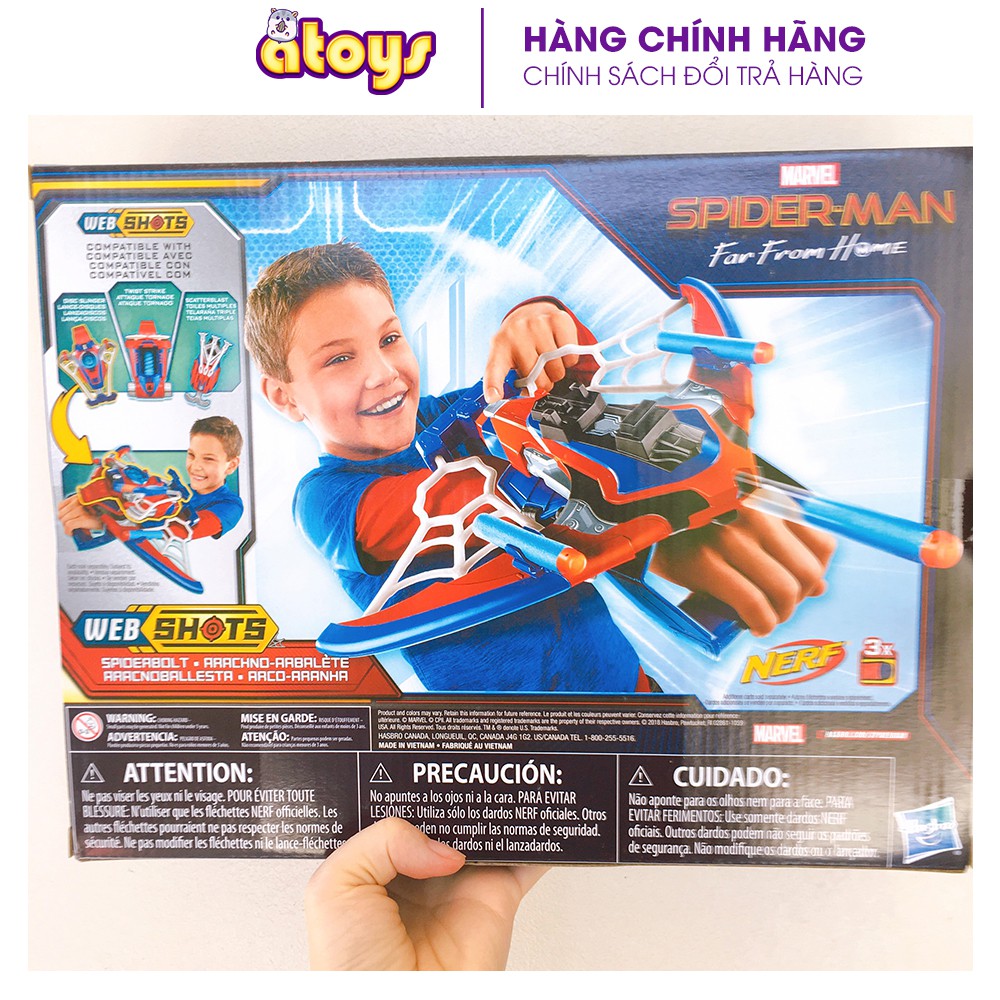 Đồ chơi cung tên người nhện/ Spider man Nerf chính hãng fullbox