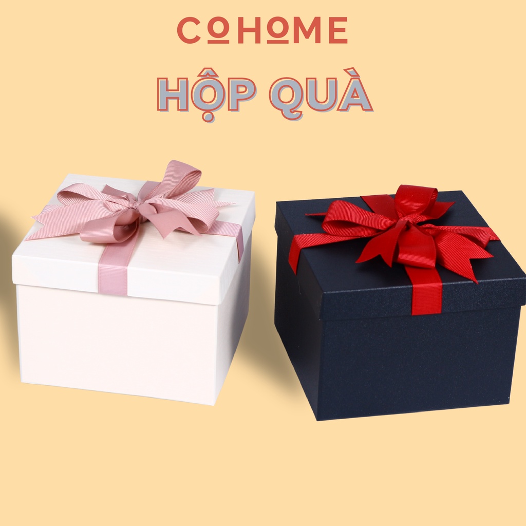 Hộp Đựng Quà Tặng Sinh Nhật Cohome, Hộp Quà Sang Trọng Tặng Kèm Lót Rơm |  Shopee Việt Nam