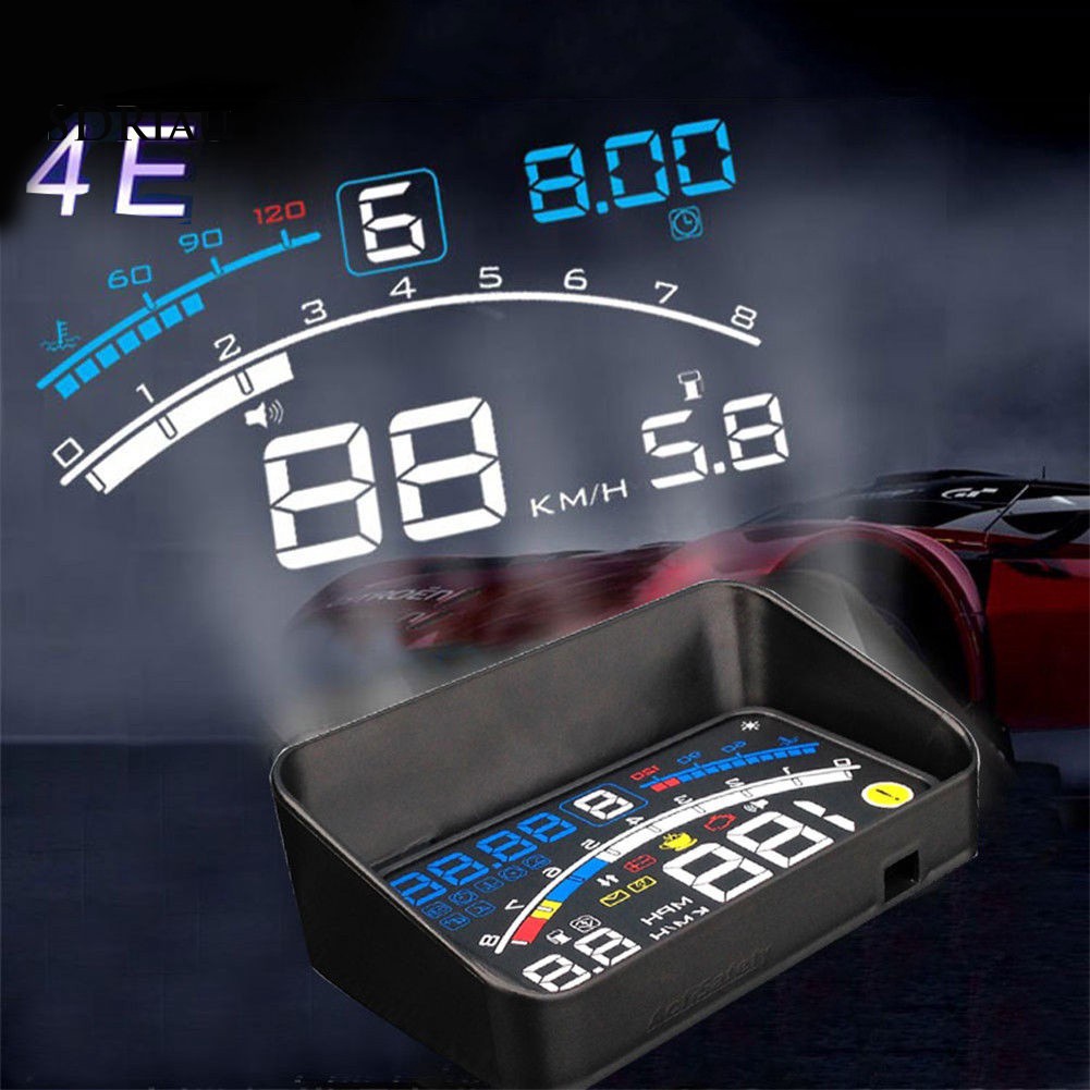 Màn hình HUD hiển thị và cảnh báo tốc độ cho xe hơi OBD2 GPS