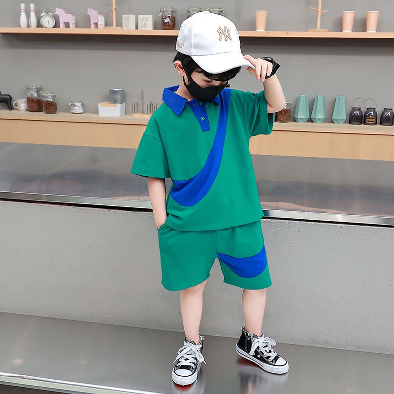 Bộ Đồ Hai Mảnh Áo Tay Ngắn Phong Cách Nhật Bản Hàn Quốc Thời Trang Mùa Hè Hàng Mới Dành Cho Bé Trai 2022
