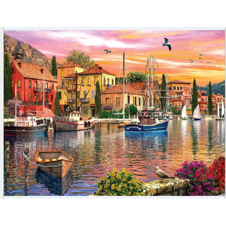 [Deal Hot] Tranh 1000 Mảnh Ghép Giấy Bồi Cao Cấp KT 70x50 cm/Puzzle 1000 Mảnh/Tranh Ghép Hình Cho Bé Từ 7 Tuổi