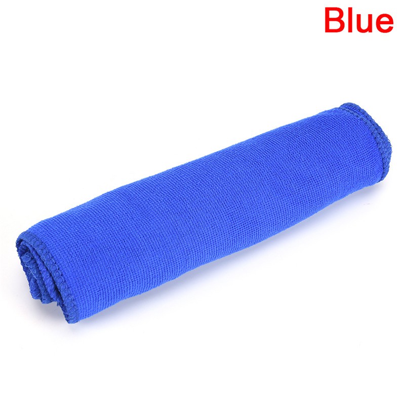 Set 5 Khăn Lau Xe Hơi Hình Vuông Bằng Sợi Microfiber Mềm Mại
