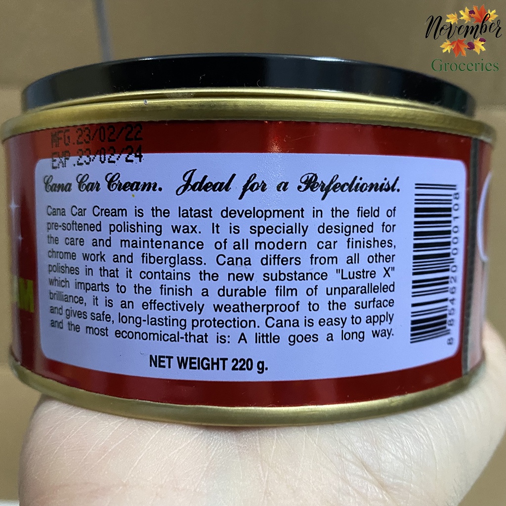 Kem Đánh Bóng Xóa Trầy Xước Sơn Ô tô - Xe Máy, Đánh Bóng Kim Loại - Cana Car Cream 50g – 100g – 220g