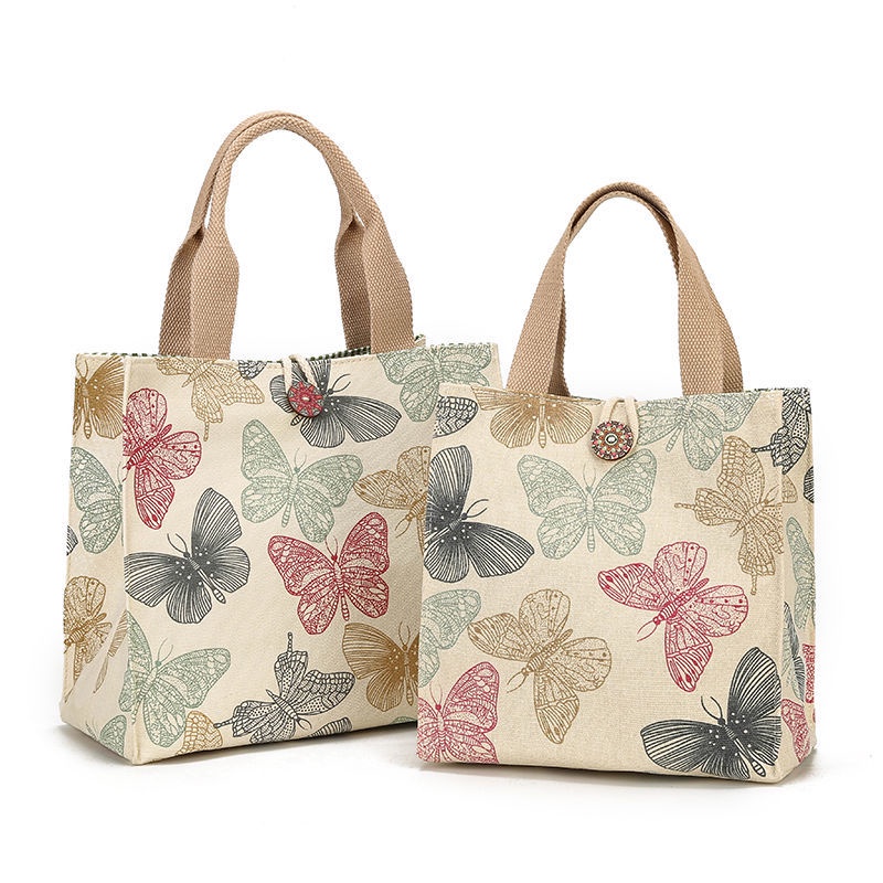 Túi Đựng Cơm Trưa Phong Cách Nhật Bản Xinh Xắn Túi ăn trưa Túi vải tote Túi dã ngoại Túi bento Túi cách nhiệt Trang chủ Túi ăn trưa lõm Túi ăn trưa cách nhiệt