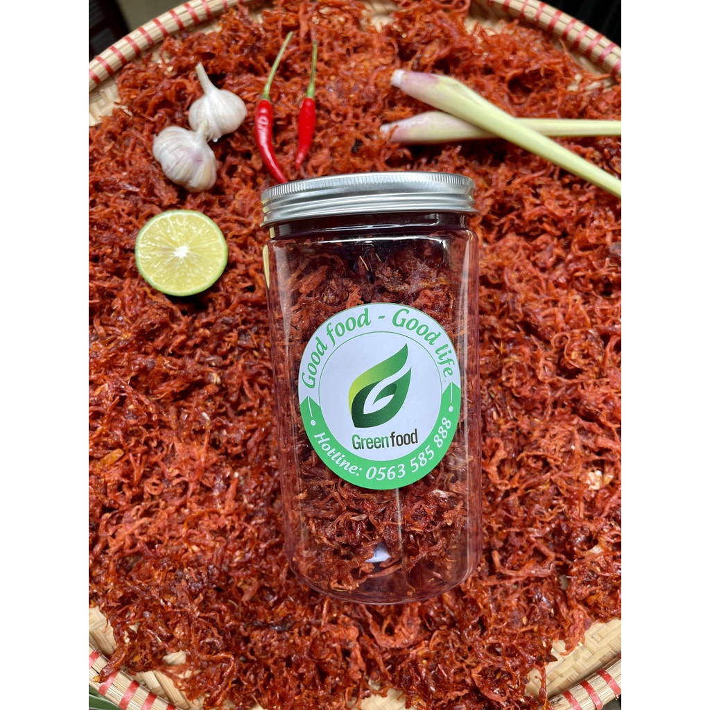 Heo khô cháy tỏi/Bò khô sợi GREENFOOD thơm ngon an toàn, đảm bảo vệ sinh thực phẩm