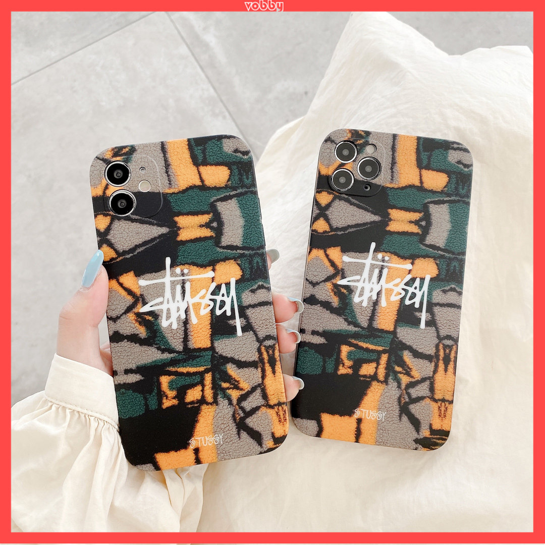 Ốp điện thoại nhựa mềm họa tiết Stussy hoạt hình dễ thương cho iPhone 12 mini 11 PRO MAX 7/8plus SE2020 X/XS XR XSMAX | BigBuy360 - bigbuy360.vn