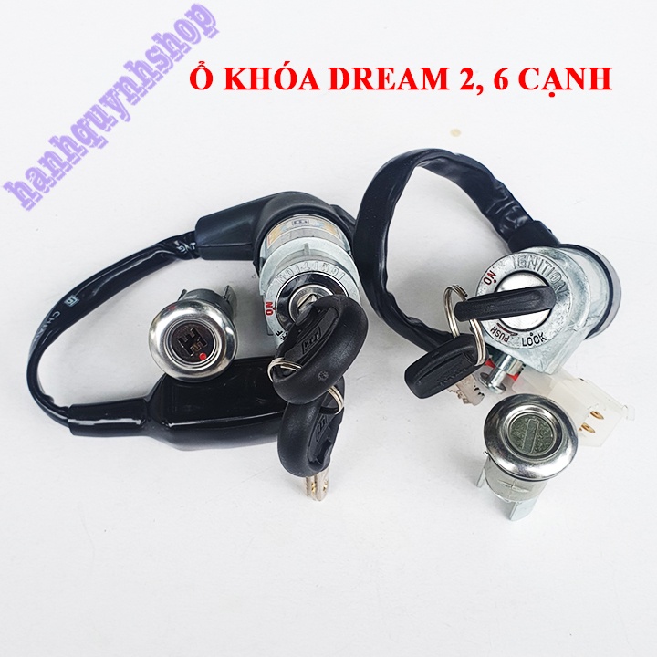 Ổ khóa xe Dream 2 cạnh, 6 cạnh loại đẹp