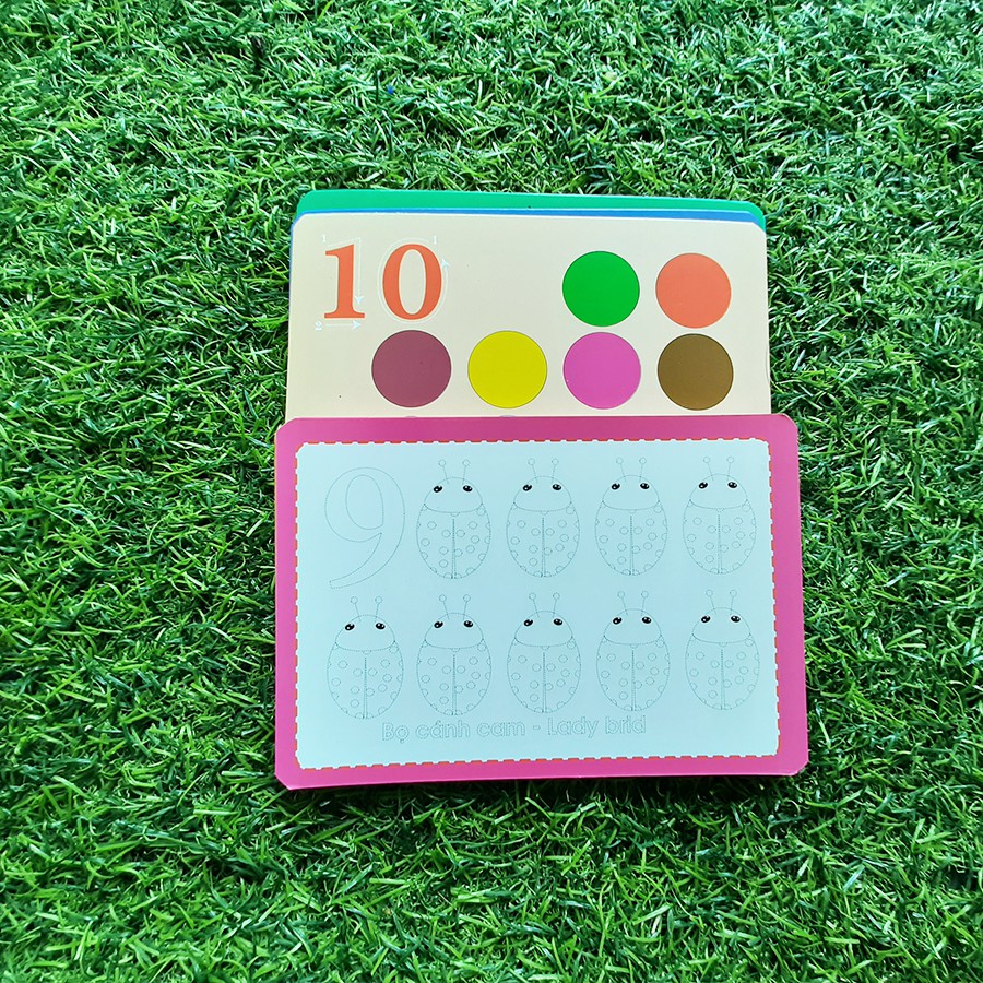 Sách - Thẻ Flash Card - Bé nhận biết ABC,123 - Thẻ in 2 Mặt, Kích Thước 10 x 15 cm - 44 Thẻ Cho Bé