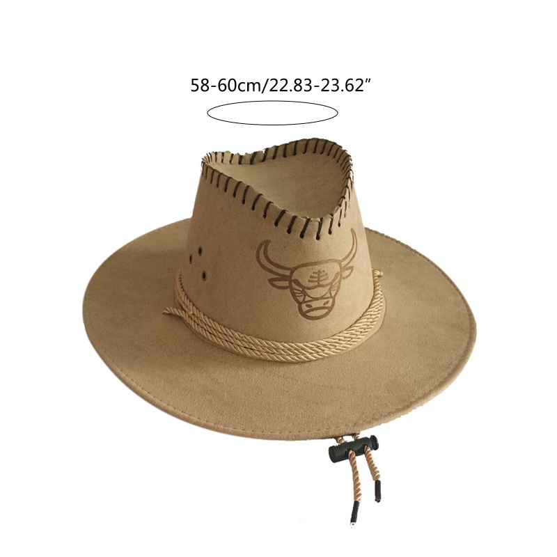 Mũ Cao Bồi Chống Gió Vành Rộng Thời Trang Dành Cho Nam Và Nữ