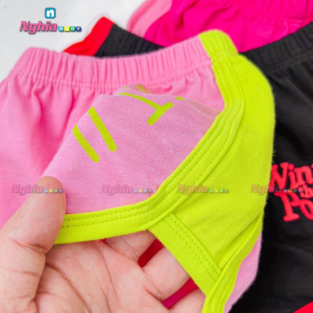 Đồ bộ bé gái thun cotton NGHĨA BABY dành cho bé mặc nhà mùa hè