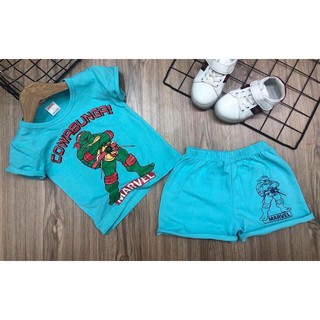 Set 4 bộ coton 4 chiều bé trai nhiều mẫu