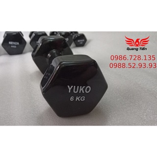 Tạ tay cao su cao cấp yuko 6 kg (giá 1 quả)