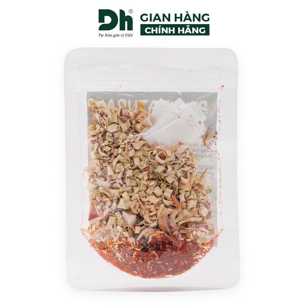 Gia vị nấu bún bò huế Natural DH Foods nêm sẵn thành phần tự nhiên gói 25gr - DHGVT92