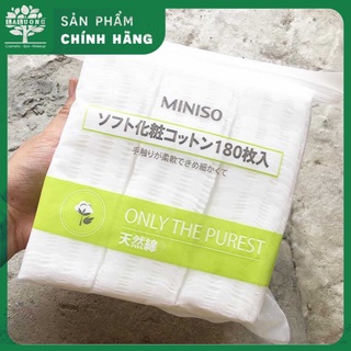 Bông tẩy trang Miniso 180 miếng