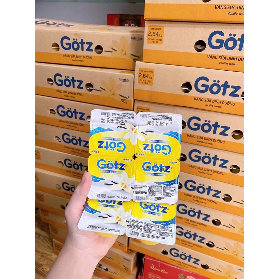 Combo 24 hộp váng sữa Gotz date mới nhất