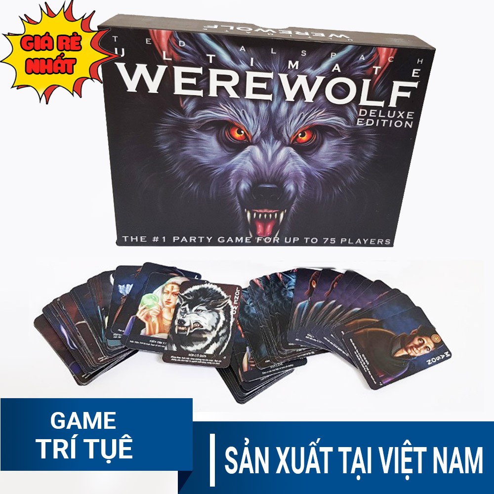 Trò chơi Bài Ma sói loại tốt đầy đủ nhân vật cho 5 - 75 người chơi, game nhập vai phiên bản Việt hóa